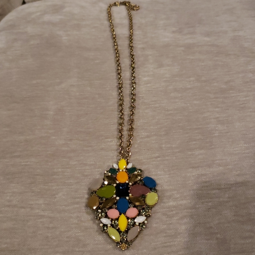 Costume Jewely long jeweled necklace